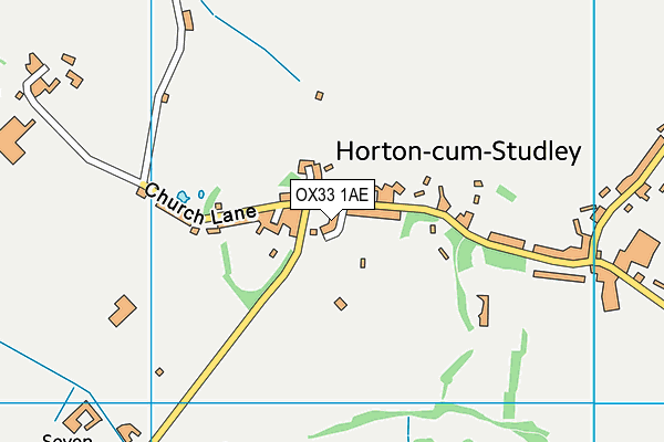 OX33 1AE map - OS VectorMap District (Ordnance Survey)