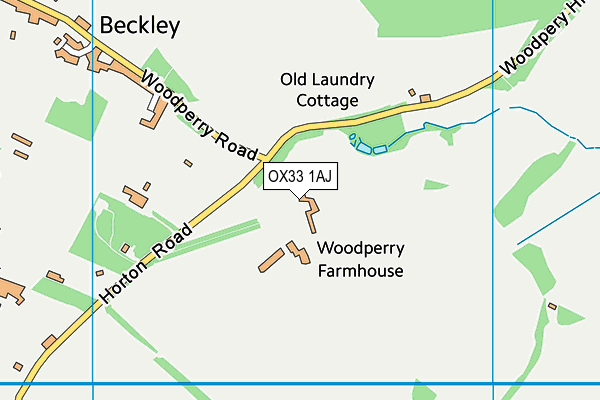 OX33 1AJ map - OS VectorMap District (Ordnance Survey)