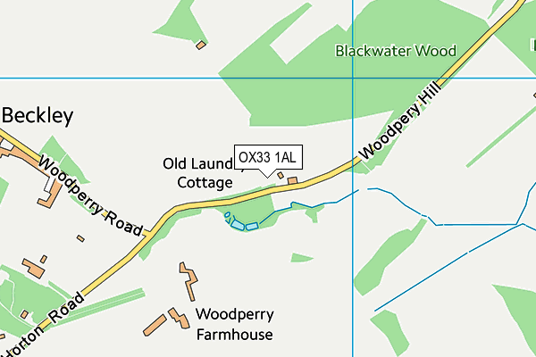 OX33 1AL map - OS VectorMap District (Ordnance Survey)