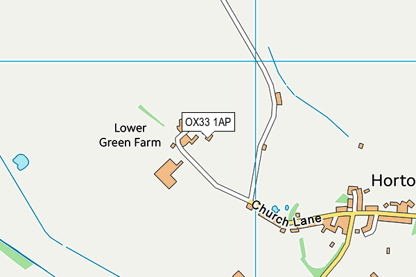 OX33 1AP map - OS VectorMap District (Ordnance Survey)