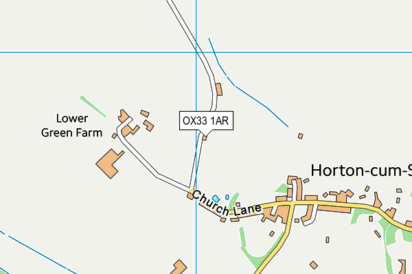 OX33 1AR map - OS VectorMap District (Ordnance Survey)