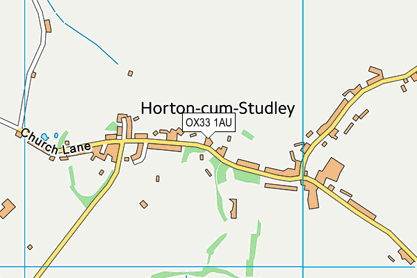 OX33 1AU map - OS VectorMap District (Ordnance Survey)