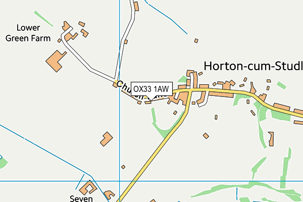 OX33 1AW map - OS VectorMap District (Ordnance Survey)