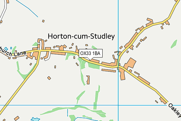 OX33 1BA map - OS VectorMap District (Ordnance Survey)