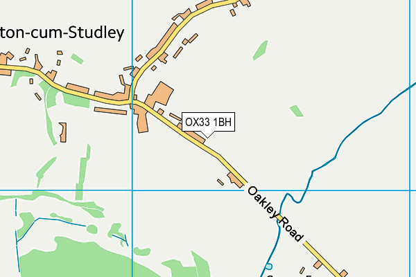 OX33 1BH map - OS VectorMap District (Ordnance Survey)