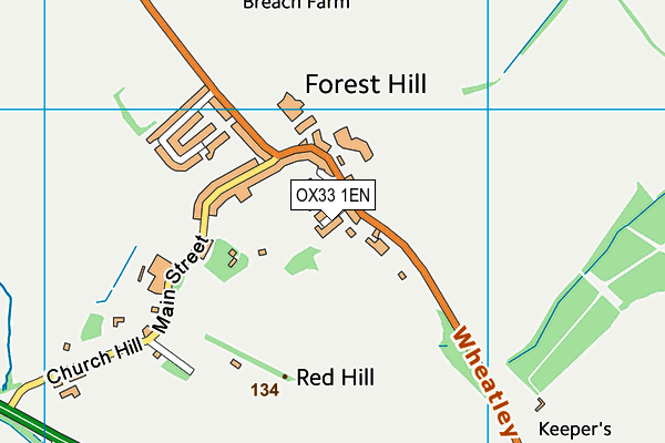 OX33 1EN map - OS VectorMap District (Ordnance Survey)