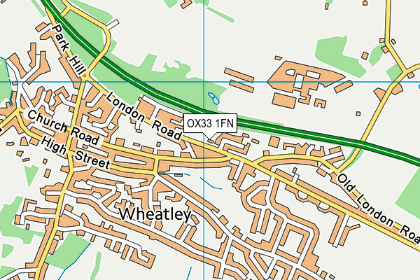 OX33 1FN map - OS VectorMap District (Ordnance Survey)