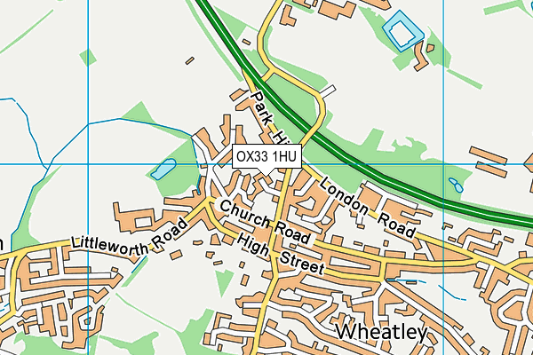 OX33 1HU map - OS VectorMap District (Ordnance Survey)