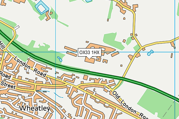 OX33 1HX map - OS VectorMap District (Ordnance Survey)
