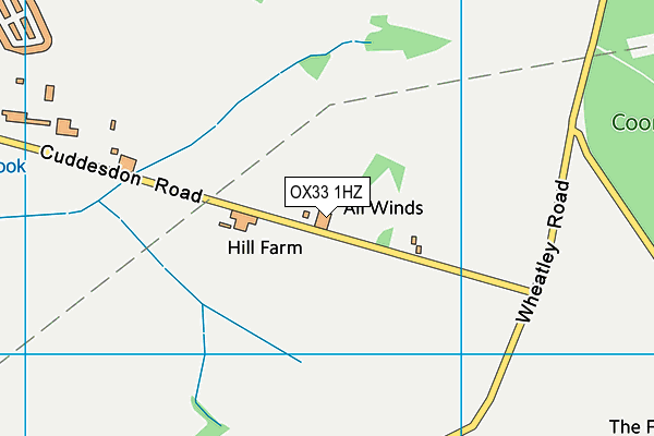 OX33 1HZ map - OS VectorMap District (Ordnance Survey)