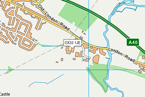 OX33 1JE map - OS VectorMap District (Ordnance Survey)
