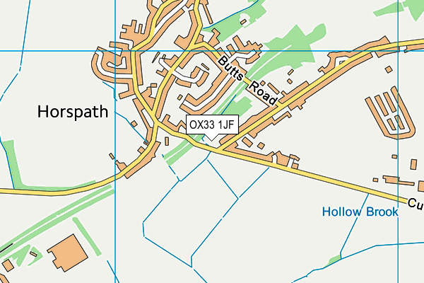 OX33 1JF map - OS VectorMap District (Ordnance Survey)