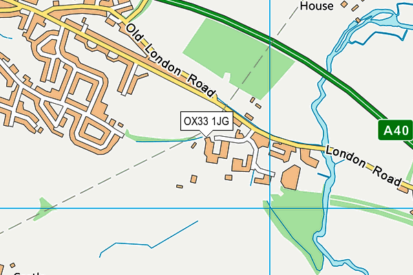 OX33 1JG map - OS VectorMap District (Ordnance Survey)