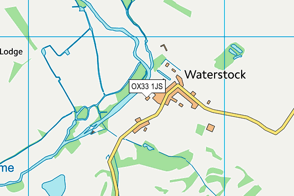 OX33 1JS map - OS VectorMap District (Ordnance Survey)