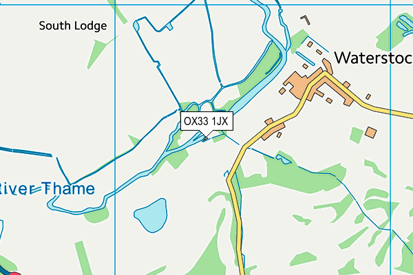 OX33 1JX map - OS VectorMap District (Ordnance Survey)
