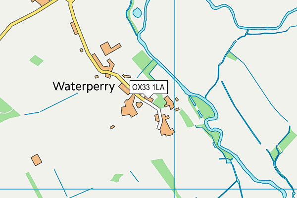 OX33 1LA map - OS VectorMap District (Ordnance Survey)