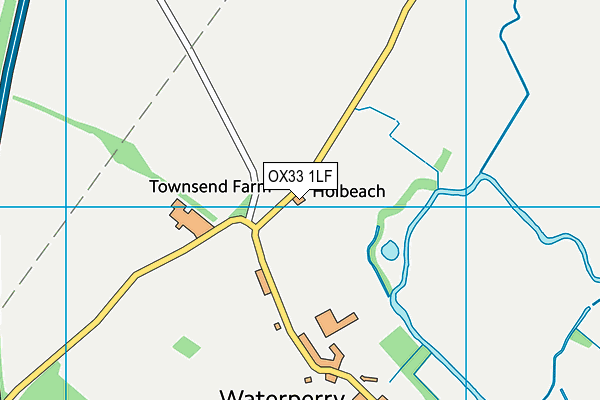 OX33 1LF map - OS VectorMap District (Ordnance Survey)