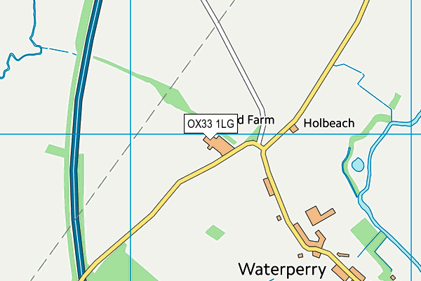 OX33 1LG map - OS VectorMap District (Ordnance Survey)
