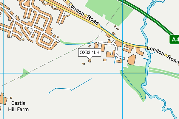 OX33 1LH map - OS VectorMap District (Ordnance Survey)