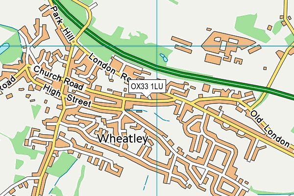 OX33 1LU map - OS VectorMap District (Ordnance Survey)