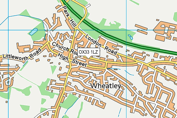 OX33 1LZ map - OS VectorMap District (Ordnance Survey)