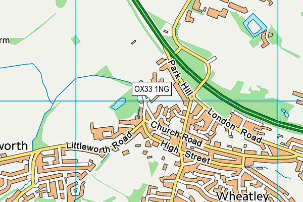 OX33 1NG map - OS VectorMap District (Ordnance Survey)