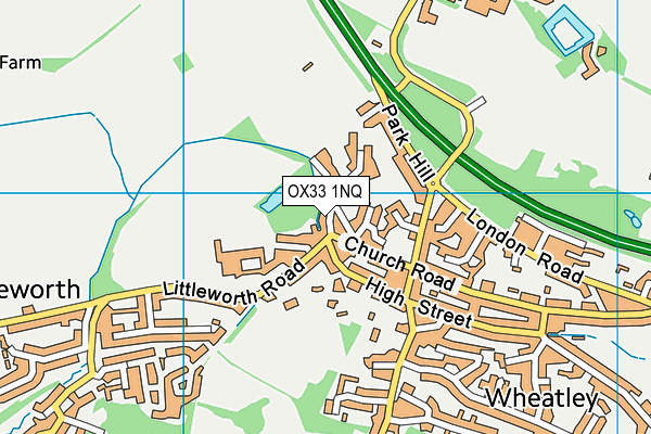 OX33 1NQ map - OS VectorMap District (Ordnance Survey)