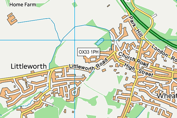 OX33 1PH map - OS VectorMap District (Ordnance Survey)