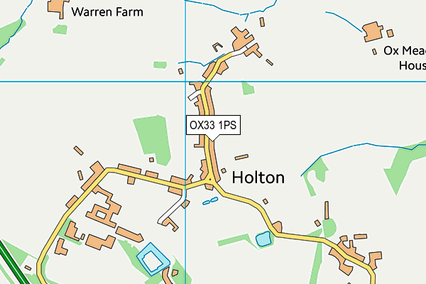 OX33 1PS map - OS VectorMap District (Ordnance Survey)