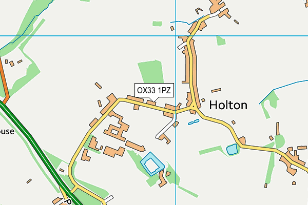 OX33 1PZ map - OS VectorMap District (Ordnance Survey)