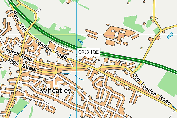 OX33 1QE map - OS VectorMap District (Ordnance Survey)