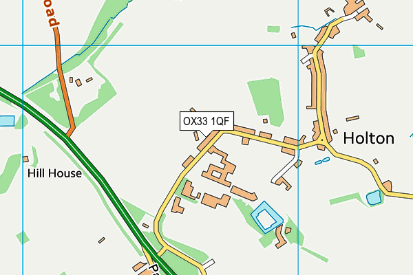 OX33 1QF map - OS VectorMap District (Ordnance Survey)