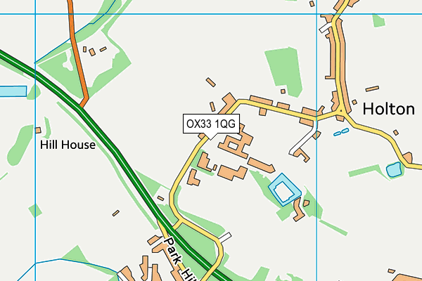 OX33 1QG map - OS VectorMap District (Ordnance Survey)