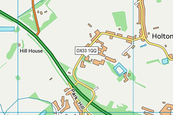 OX33 1QQ map - OS VectorMap District (Ordnance Survey)