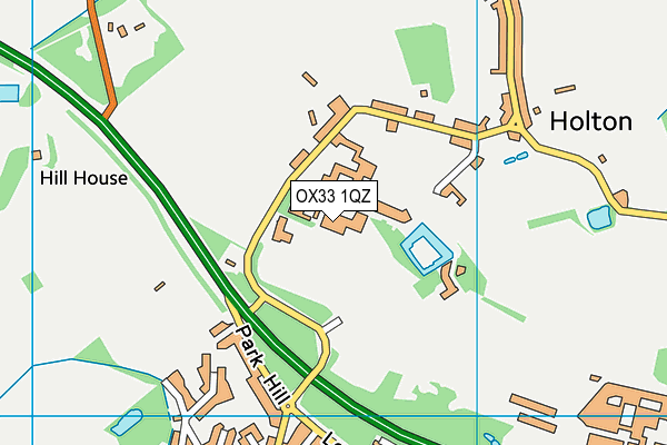 OX33 1QZ map - OS VectorMap District (Ordnance Survey)