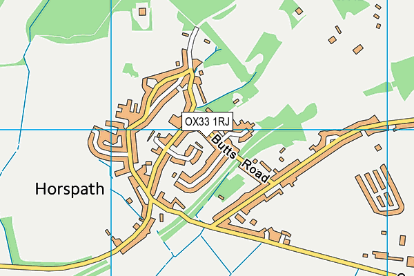 OX33 1RJ map - OS VectorMap District (Ordnance Survey)