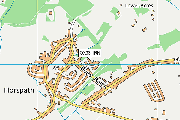OX33 1RN map - OS VectorMap District (Ordnance Survey)