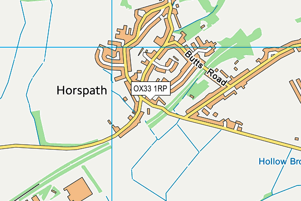 OX33 1RP map - OS VectorMap District (Ordnance Survey)