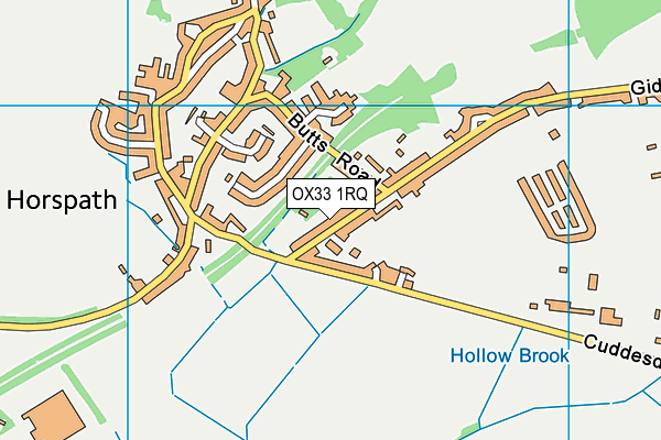 OX33 1RQ map - OS VectorMap District (Ordnance Survey)