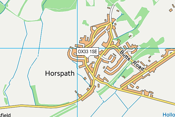 OX33 1SE map - OS VectorMap District (Ordnance Survey)