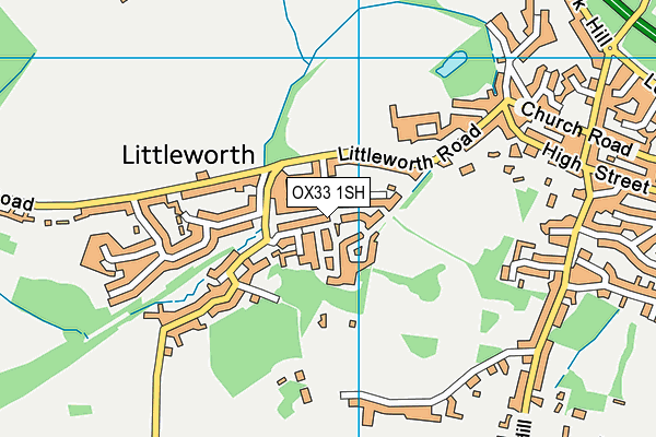 OX33 1SH map - OS VectorMap District (Ordnance Survey)