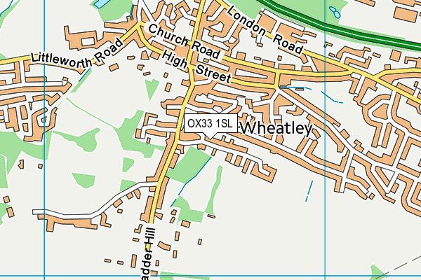 OX33 1SL map - OS VectorMap District (Ordnance Survey)