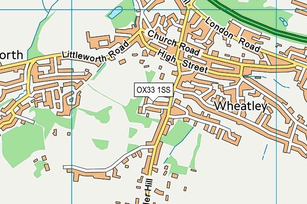 OX33 1SS map - OS VectorMap District (Ordnance Survey)