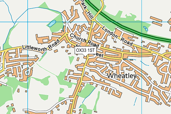 OX33 1ST map - OS VectorMap District (Ordnance Survey)