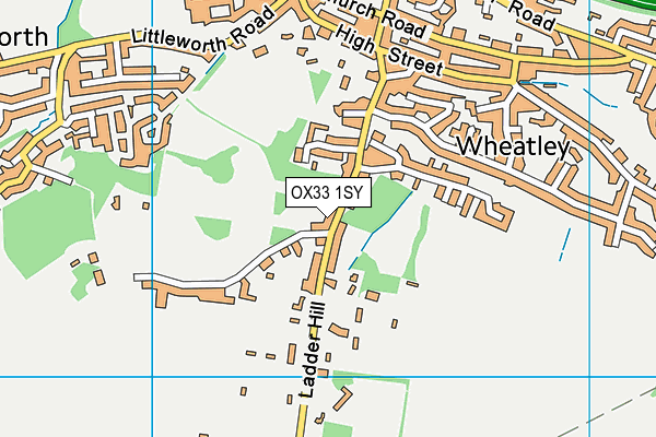 OX33 1SY map - OS VectorMap District (Ordnance Survey)