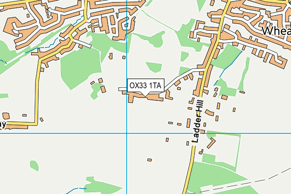 OX33 1TA map - OS VectorMap District (Ordnance Survey)