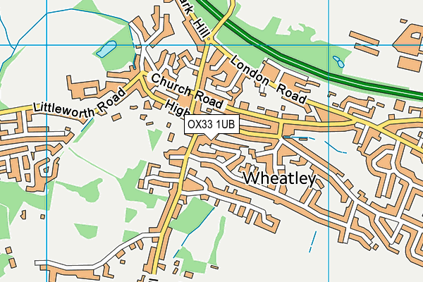 OX33 1UB map - OS VectorMap District (Ordnance Survey)