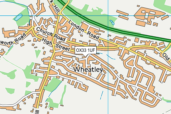 OX33 1UF map - OS VectorMap District (Ordnance Survey)
