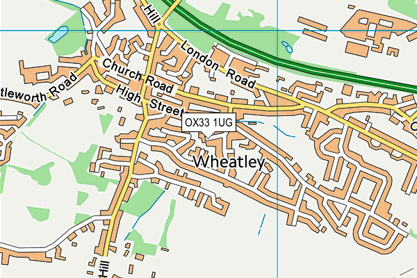 OX33 1UG map - OS VectorMap District (Ordnance Survey)