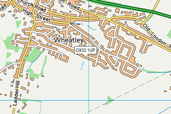 OX33 1UP map - OS VectorMap District (Ordnance Survey)